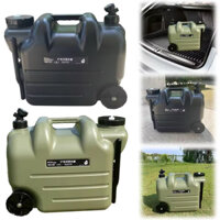 Thùng Đựng Nước Cắm Trại Dã Ngoại 28L Có Bánh Xe Cao Cấp Kèm Vòi Nước Tiện Dụng,Can Nước Camping