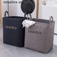 Thùng đựng quần áo NOVALINX, Giỏ đựng quần áo bẩn EVA dày, Giỏ đựng đồ giặt tiết kiệm không gian dung tích lớn di động