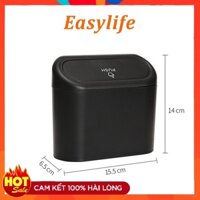 Thùng Đựng Rác Cho Ô Tô Easylife Cực Tiện Lợi Giá Rẻ Nhiều Màu - Thùng Rác Nhựa Mini Thông Minh Có Nắp Đậy Cho Xe Hơi