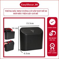 Thùng Đựng Rác Cho Ô Tô Easylifecar Cực Tiện Lợi Giá Rẻ Nhiều Màu - Thùng Rác Nhựa Mini Thông Minh Có Nắp Đậy Cho Xe Hơi