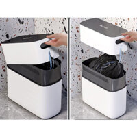 Thùng Đựng Rác Ecoco 12L Nắp Kín tự nhiên Đóng, Sọt Đựng Rác Cho Nhà Bếp, Nhà dọn dẹp 2244 , hàng đẹp giá rẻ