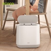 THÙNG ĐỰNG RÁC ECOCO E1906 HIỆN ĐẠI 10 LÍT HỘP KÍN NGẮN MÙI MỞ NẮP BẰNG 1 CHẠM