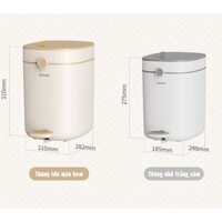Thùng đựng rác hiện đại có đạp chân Ecoco E24194 8L và E24211 12L mẫu mới 2025