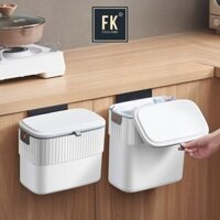 Thùng đựng rác nhà bếp treo cửa FEEKA có nắp sang trọng, thùng rác treo tủ bếp mini cỡ lớn nhỏ dễ thương