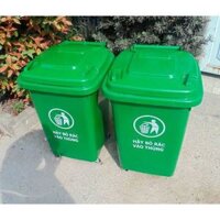 Thùng đựng rác nhựa, sọt rác nhựa 30L , 40L ,60L , 100L, 120L và  240L cho gia đình đạp chân có 4 bánh xe và nắp đậy kín