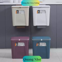 Thùng Đựng Rác Treo Tường Thông Minh Có Nắp, Thùng Rác Dán Tường Cao Cấp 10L.