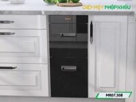 Thùng gạo 20kg Garis MR07.30B mặt kính đen