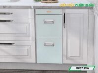 Thùng gạo 20kg Garis MR07.30W mặt kính trắng