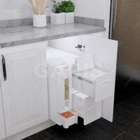 Thùng gạo cánh mở, 3 khoang, 30kg GR09.45