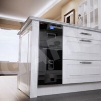 Thùng gạo điện tử mặt kính viền nhôm GARIS MRME63 MRBE63