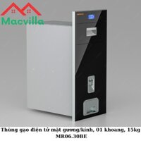 Thùng Gạo Điện Tử Mặt Gương/Kính, 01 Khoang, 15kg MR06.30BE
