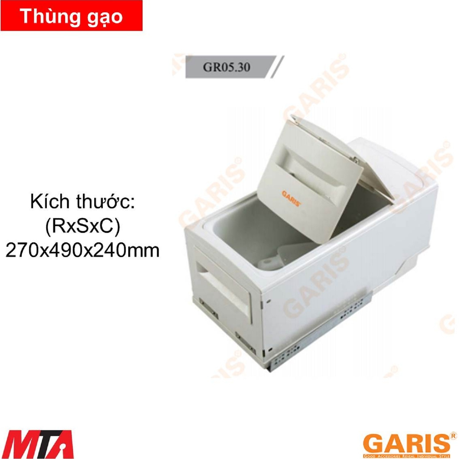 Thùng gạo Garis GR05.30