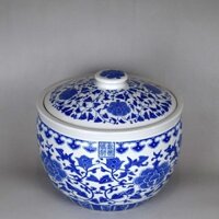 Thùng Gạo Gốm Sứ Jingdezhen Thùng Gạo Có Nắp, Thùng Thuốc, Thùng Dầu Lợn, Bồn Kim Chi Có Nắp, Bồn Nấu Rượu, Bồn Đựng Đồ