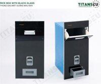 Thùng gạo mặt gương màu đen KT300 TITAN-G30B TITANSEU