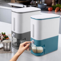Thùng gạo thông minh 12kg ấn nút tự động kèm cốc đong gạo tiện lợi