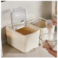 THÙNG GẠO THÔNG MINH NẮP LẬT MẪU MỚI CHỐNG CÔN TRÙNG ẨM MỐC CHỨA 20KG GẠO