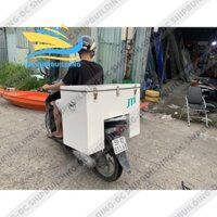 THÙNG GIAO HÀNG SAU XE MÁY NHỰA COMPOSITE  80X70X40CM CHỞ KIỆN HÀNG GỌN NHẸ, TIẾT KIỆM BAO TẢI, CARTON TCH08-ABC08