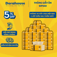 Thùng giấy ăn Dorahouse chính hãng SIPIAO thơm mùi trúc không chất tẩy trắng thùng 30 gói