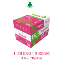 THÙNG giấy IK A4 𝐍𝐀𝐓𝐔𝐑𝐀𝐋 70gsm - Giấy photo, giấy in văn phòng- Hàng chính hãng (5 reams) (THÙNG)