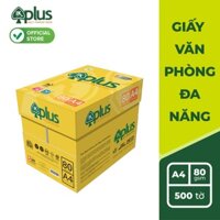 Thùng giấy IK PLUS A4 80gsm - Giấy photo, giấy in văn phòng, giấy vẽ - Hàng chính hãng (5 reams)