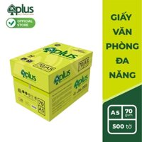 Thùng giấy IK PLUS A5 70gsm - Giấy photo, giấy vẽ - Hàng chính hãng (10 reams)