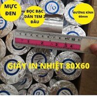 Thùng Giấy In Nhiệt k80, Giấy In Bill Oji, Chất Tốt 80x60mm, 50 Cuộn