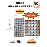 THÙNG Giấy In Nhiệt Khổ 80, K80x80, K80x65, K80x45, In Hóa Đơn, In Bill, Cuộn Giấy In Nhiệt Khổ 80mm