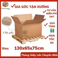 Thùng giấy lớn đóng tủ lạnh chuyển nhà siêu to 130x65x75cm, thùng carton đóng ghế sofa, hộp giấy lớn giá rẻ