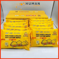 Thùng Giấy Ướt Vịt Vàng 10 Gói - 80 Khăn 1 Gói