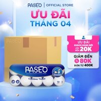 Thùng Giấy vệ sinh PASEO 10 cuộn 3 lớp không lõi, mềm mịn cao cấp tan được trong nước