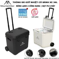 Thùng giữ nhiệt Có Bánh Xe,mountainhiker,Thùng Đá 36 Lít,Giữ Lạnh 2 Ngày-SZK872