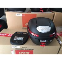 Thùng givi B270N 27 lit, kèm đế, ốc gắn, thùng gắn sau xe máy