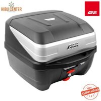 Thùng GIVI B32N BOLD Ốp Bạc Chữ U Logo GIVI Dập Nổi Công Nghệ Monolock Gắn Sau Motor Xe Máy Tay Ga Kèm Đế Đệm Màu Đen