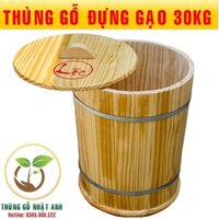 Thùng gỗ Đựng Gạo 30kg