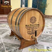 Thùng gỗ đựng rượu 150 lít nhập khẩu Nga Mỹ, thùng gỗ sồi dáng nằm bảo hành 12 tháng