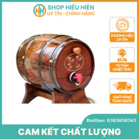 Thùng Gỗ Đựng Rượu Vang 5lit, Bom Đựng Rượu Vang Gỗ Thông Kèm Túi Đựng