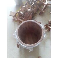 Thùng Gỗ Sồi Đựng Gạo 30 Kg Hình Chum.