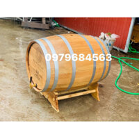 thùng gỗ sồi nhập khẩu 100l
