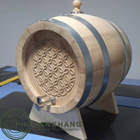 Thùng Gỗ Sồi Nhập Khẩu Serbia 5l