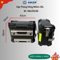 Thùng Hông, Thùng Hông Nhôm, Thùng Hông Nhôm 28L,Thùng Nhôm Gắn cho xe máy xe motor, chống nước