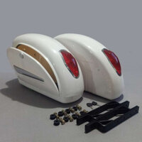 Thùng Hông Xe Máy, Xe Motor 300-750cc Màu Trắng