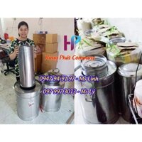 Thùng inox 304 làm kem dừa đựng 17kg kem nhập khẩu Thái Lan