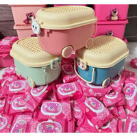 Thùng khăn ướt gấu hồng 120 tờ