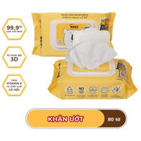 [THÙNG] KHĂN ƯỚT KHÁNG KHUẨN/ TINH KHIẾT DÀNH CHO BÉ SƠ SINH MOBY / HUGGIES / RICO / K-MOM / MAMOGOM / MOMORABIT