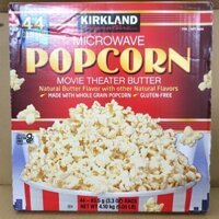 THÙNG (KIRKLAND 44 gói x 93.5g) BẮP NỔ BƠ (BỎNG NGÔ) BẰNG LÒ VI SÓNG Microwave Popcorn Movie Theater Butter