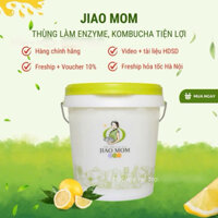 Thùng làm enzyme hoa quả tự nhiên Jiao Mom 10 lít, Thùng ủ enzyme hàng chuẩn nội địa trung