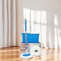 Thùng lau mâm nhựa, rổ nhựa SUSPENDED MOP. Thùng lau nhà xoay 360 độ, có bánh xe di chuyển dễ dàng.
