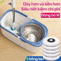 Thùng lau nhà AIGE xoay 360 độ, thùng lau nhà thân xe có 2 hệ thống vắt và khô, thùng lau có bánh xe