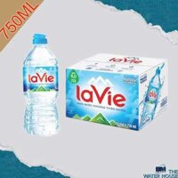 Thùng LaVie 750ml (Thùng 12 chai) - Nước suối LaVie 750ml nắp thể thao