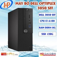 THÙNG MÁY BỘ Dell 3050 OPTIPLEX SFF (CORE i3 6100 / RAM 8GB / SSD 120G) - BẢO HÀNH 12 THÁNG